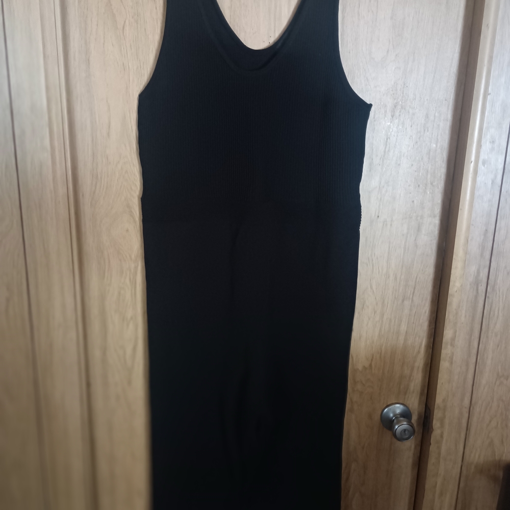 Forever 21 Black Ribbed Knit Dress